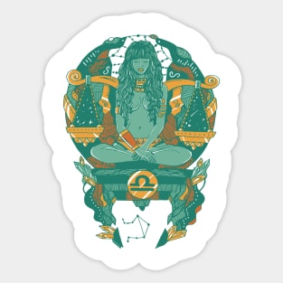 Mountain Green Libra Beauty Sticker